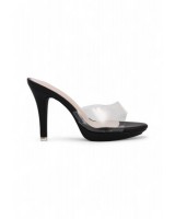 96231 Women Platforms Heels Transparent in Black